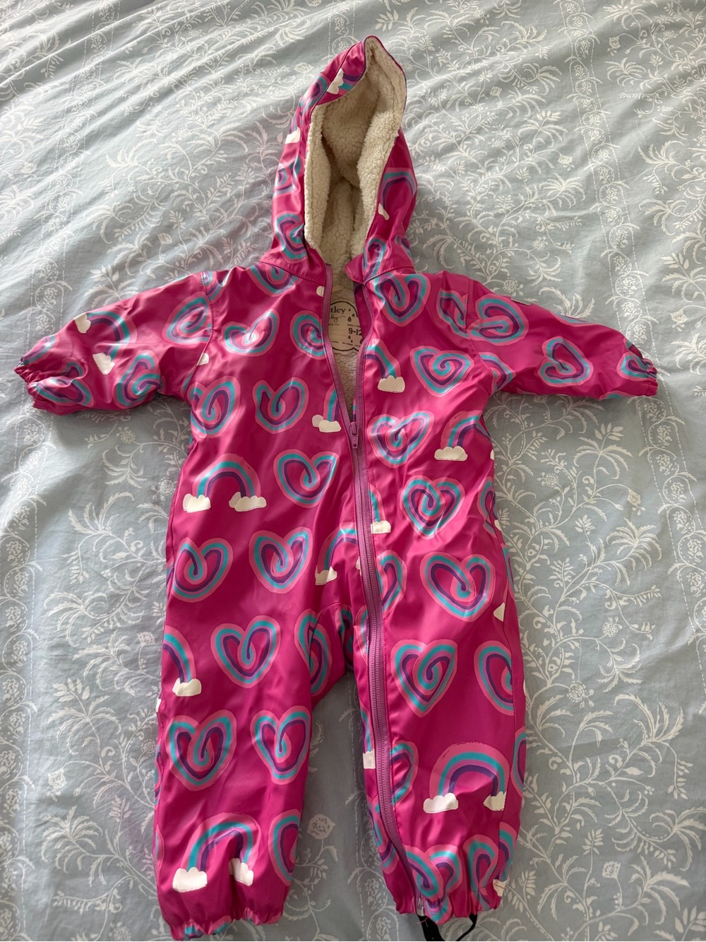Hatley Kids Pink Heart Snowsuit
